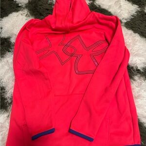 Under Armour Pink and Blue Sweatshirt with Geometric Design
